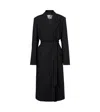 Acne Studios Women Long Coat With Belt At The Waist In Black