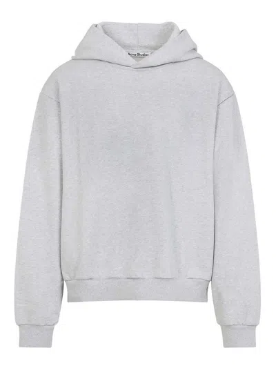 Acne Studios Melange Hoodie Logo Ci0159co R 92h In White