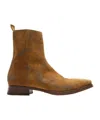 Acne Studios Suede Boots Pull Tab Round Toe In Brown
