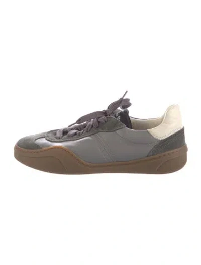 Pre-owned Acne Studios Suede Athletic Sneakers In Gray
