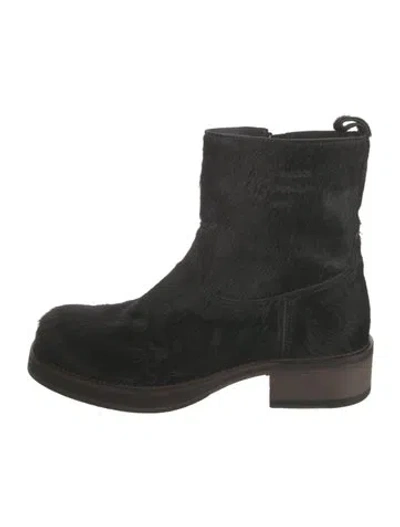 Pre-owned Acne Studios Suede Boots In Black