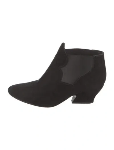 Pre-owned Acne Studios Suede Boots In Black