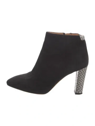 Pre-owned Acne Studios Suede Boots In Black