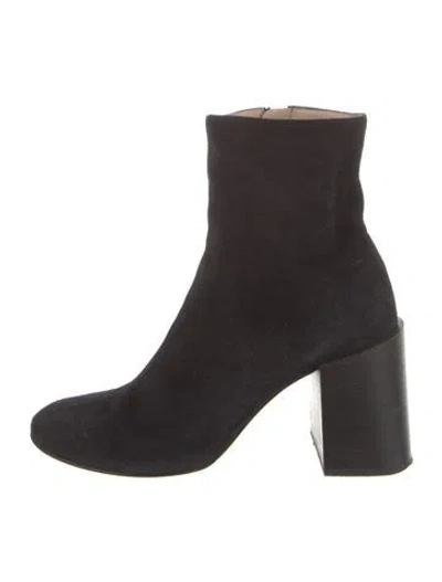 Pre-owned Acne Studios Suede Boots In Black