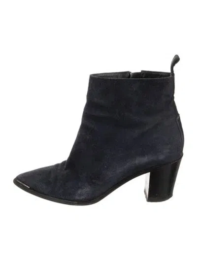 Pre-owned Acne Studios Suede Boots In Black