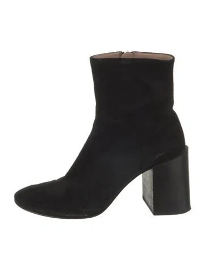 Pre-owned Acne Studios Suede Boots In Black