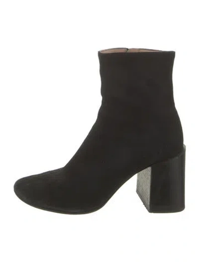Pre-owned Acne Studios Suede Boots In Black