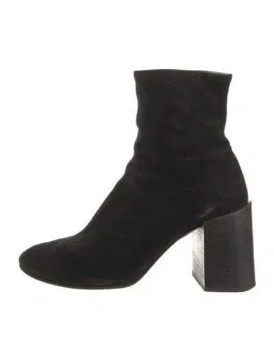 Pre-owned Acne Studios Suede Boots In Black