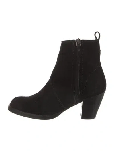 Pre-owned Acne Studios Suede Boots In Black