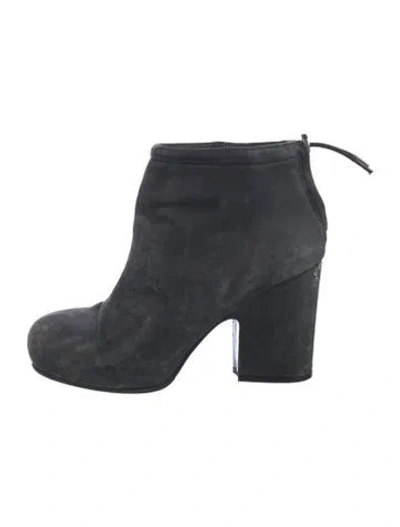 Pre-owned Acne Studios Suede Boots In Blue