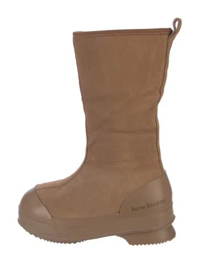 Pre-owned Acne Studios Suede Boots In Brown