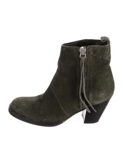 Pre-owned Acne Studios Suede Boots In Green