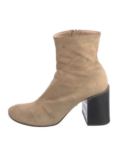 Pre-owned Acne Studios Suede Boots In Neutral