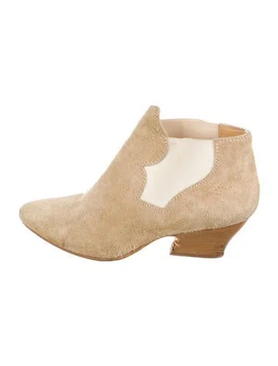 Pre-owned Acne Studios Suede Boots In Neutral