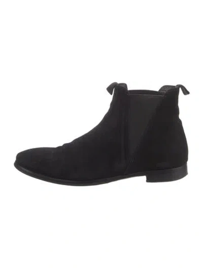 Pre-owned Acne Studios Suede Chelsea Boots In Black