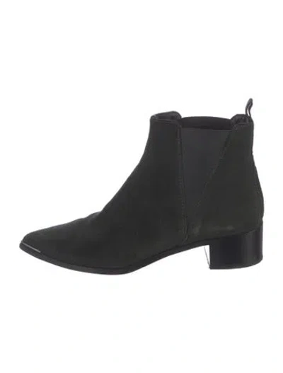 Pre-owned Acne Studios Suede Chelsea Boots In Black
