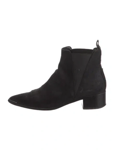 Pre-owned Acne Studios Suede Chelsea Boots In Black
