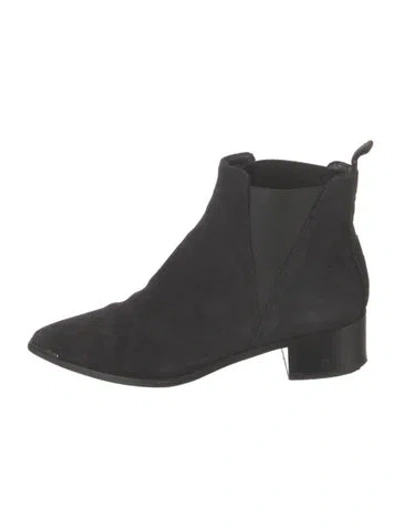 Pre-owned Acne Studios Suede Chelsea Boots In Black