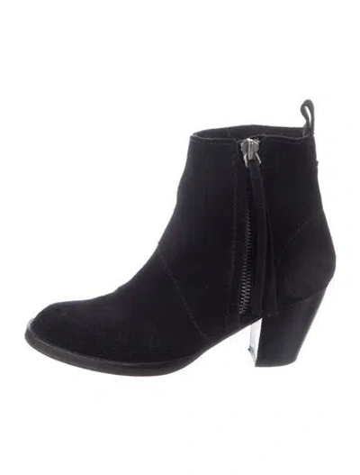 Pre-owned Acne Studios Suede Chelsea Boots In Black