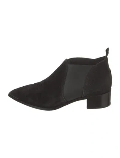 Pre-owned Acne Studios Suede Chelsea Boots In Black