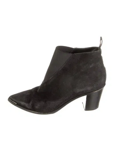 Pre-owned Acne Studios Suede Chelsea Boots In Black