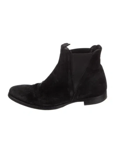 Pre-owned Acne Studios Suede Chelsea Boots In Black