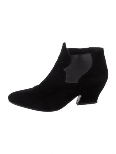 Pre-owned Acne Studios Suede Chelsea Boots In Black