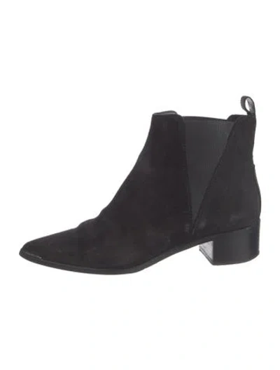 Pre-owned Acne Studios Suede Chelsea Boots In Black