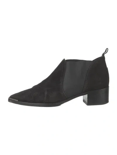 Pre-owned Acne Studios Suede Chelsea Boots In Black