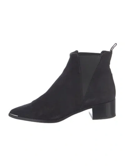 Pre-owned Acne Studios Suede Chelsea Boots In Black
