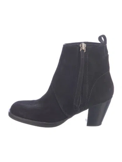 Pre-owned Acne Studios Suede Chelsea Boots In Blue
