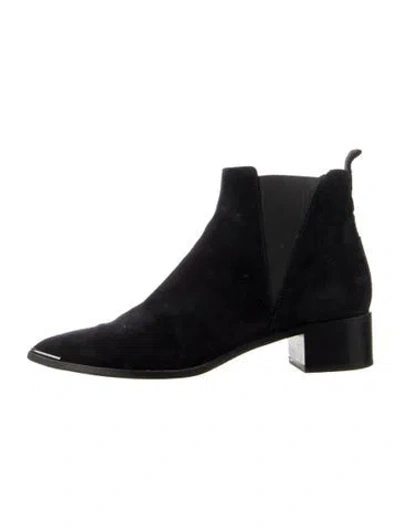 Pre-owned Acne Studios Suede Chelsea Boots In Blue