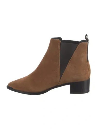 Pre-owned Acne Studios Suede Chelsea Boots In Brown
