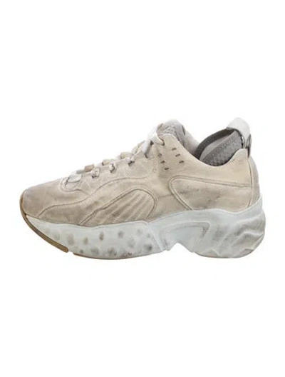 Pre-owned Acne Studios Suede Chunky Sneakers In Gray