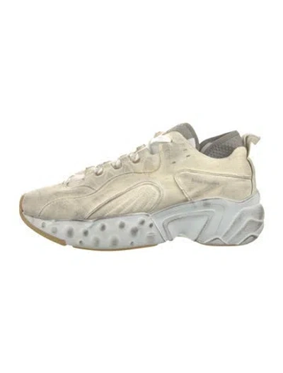 Pre-owned Acne Studios Suede Chunky Sneakers In White