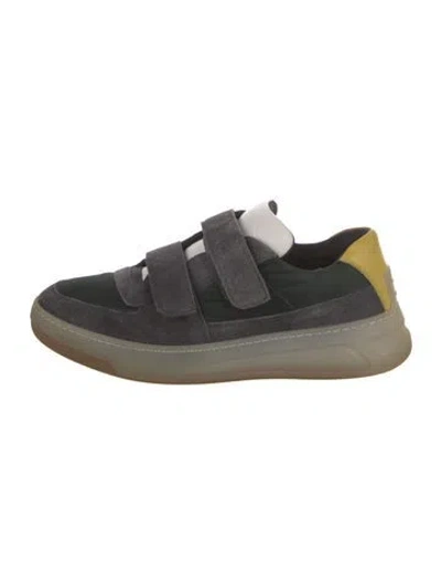 Pre-owned Acne Studios Suede Colorblock Pattern Sneakers In Multi