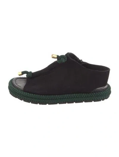 Pre-owned Acne Studios Suede Flats In Green