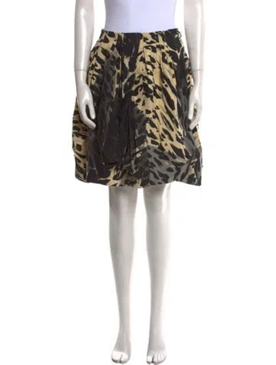 Pre-owned Acne Studios Suede Knee-length Skirt In Neutral