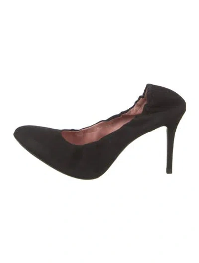 Pre-owned Acne Studios Suede Mules In Black