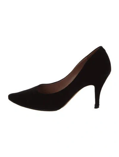 Pre-owned Acne Studios Suede Pumps In Black