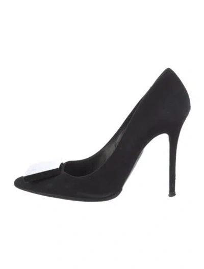 Pre-owned Acne Studios Suede Pumps In Black