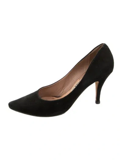 Pre-owned Acne Studios Suede Pumps In Black