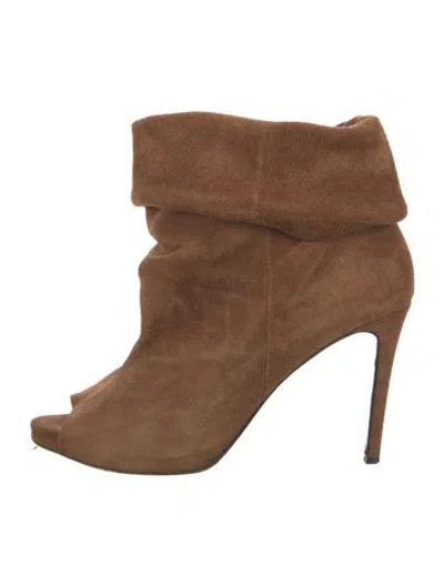 Pre-owned Acne Studios Suede Pumps In Brown