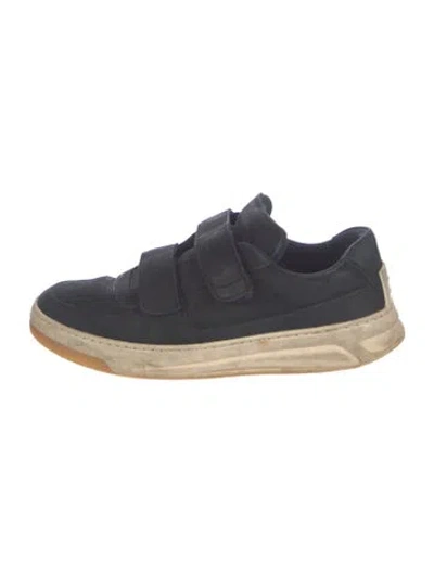 Pre-owned Acne Studios Suede Sneakers In Blue
