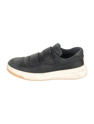 Pre-owned Acne Studios Suede Sneakers In Blue
