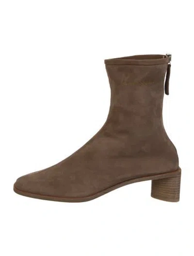 Pre-owned Acne Studios Suede Sock Boots In Brown