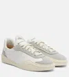 Acne Studios Suede-trimmed Leather Sneakers In Multi