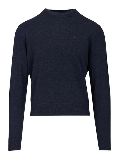Acne Studios Crew Neck Sweater In Black