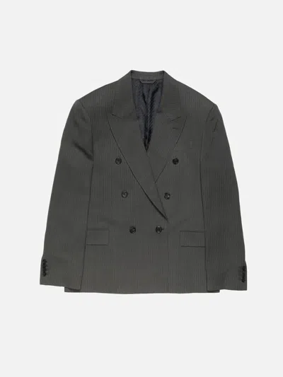 Acne Studios Double-breasted Suit Jacket In Black