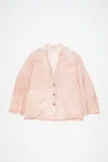 Acne Studios Suit Jacket - Relaxed Fit In Pale Pink
